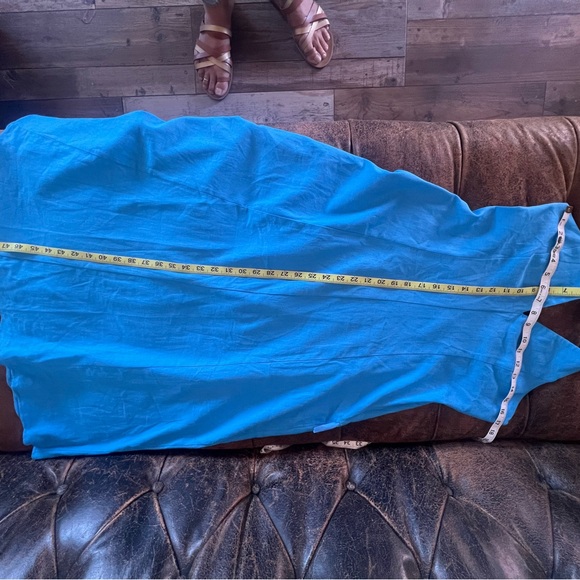 NWT Zara Limited Edition Linen Blend Halter Maxi Dress - Picture 9 of 9